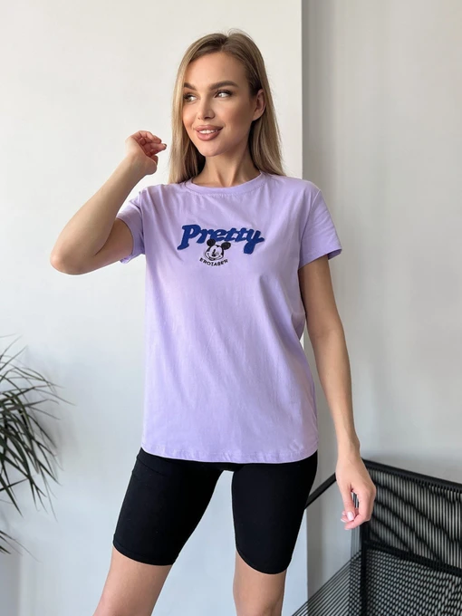 Футболки и поло ISSA Plus модель WN20-449_lilac Фото