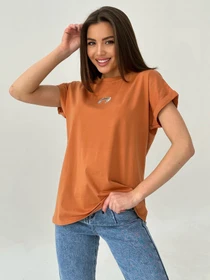 Футболки и поло ISSA Plus модель WN20-453_terracotta Фото