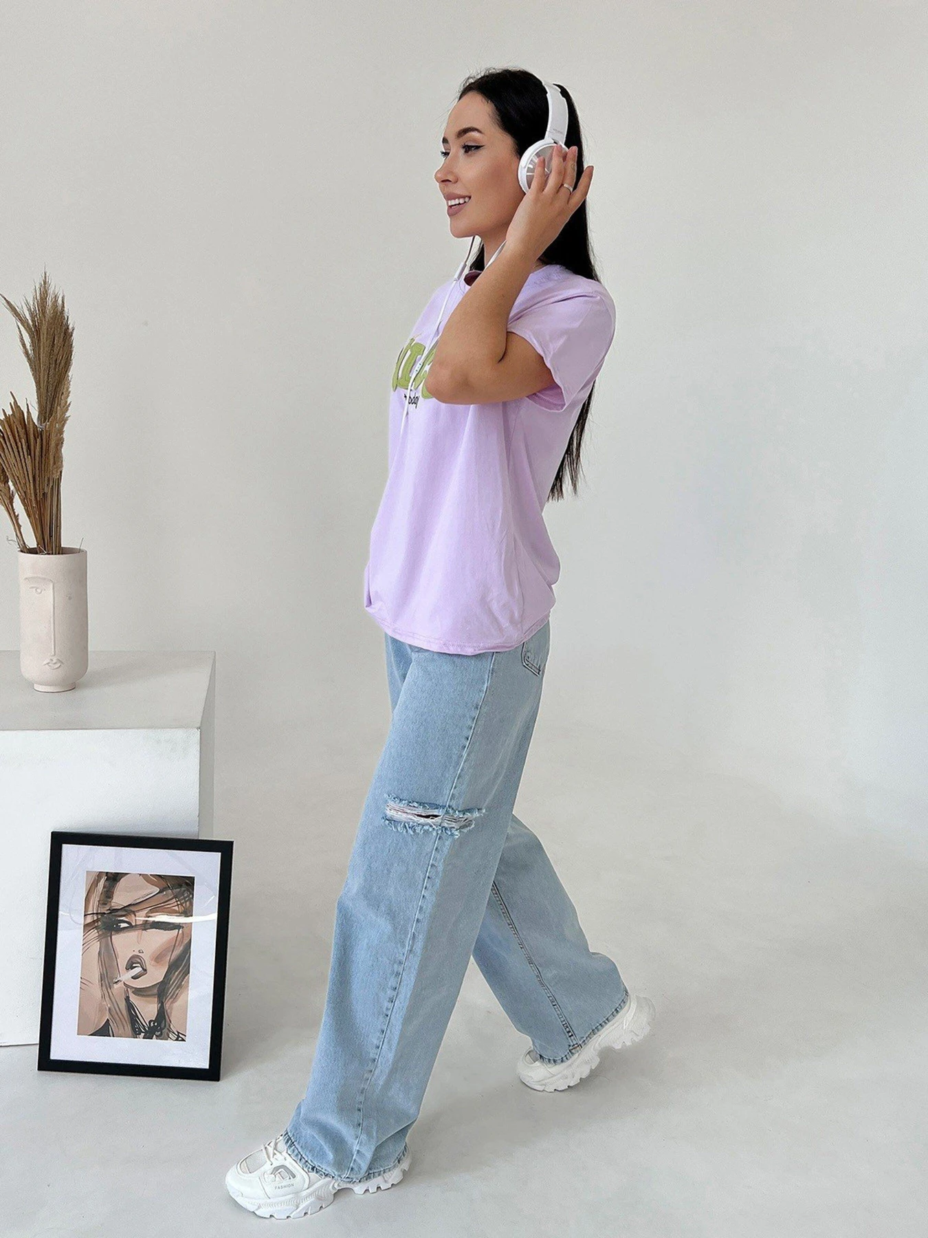 Футболки и поло ISSA Plus модель WN20-455_lilac Фото
