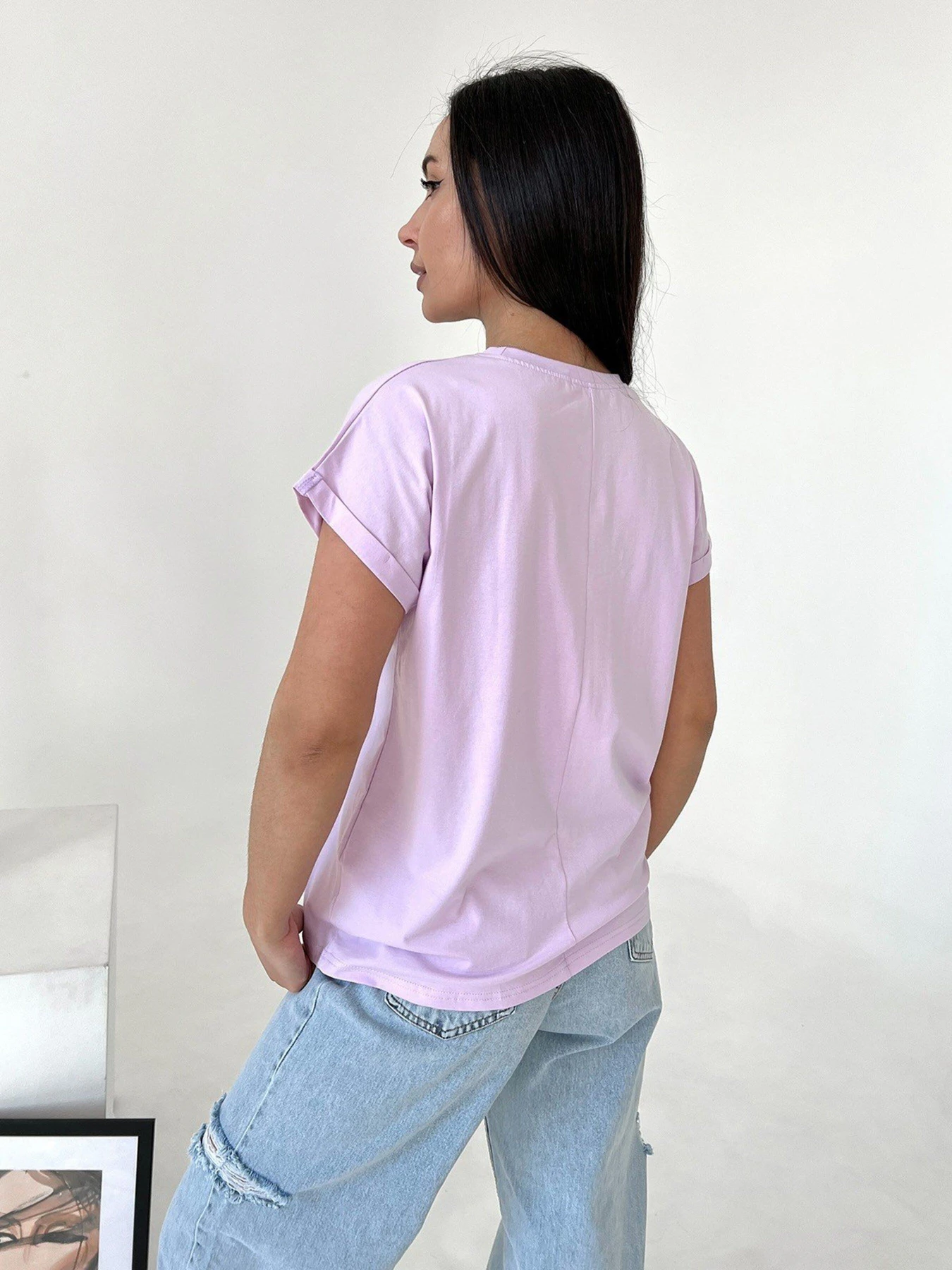 Футболки и поло ISSA Plus модель WN20-457_lilac Фото