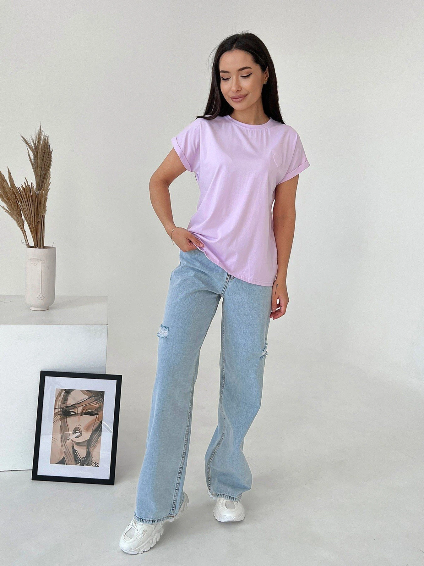 Футболки и поло ISSA Plus модель WN20-457_lilac Фото