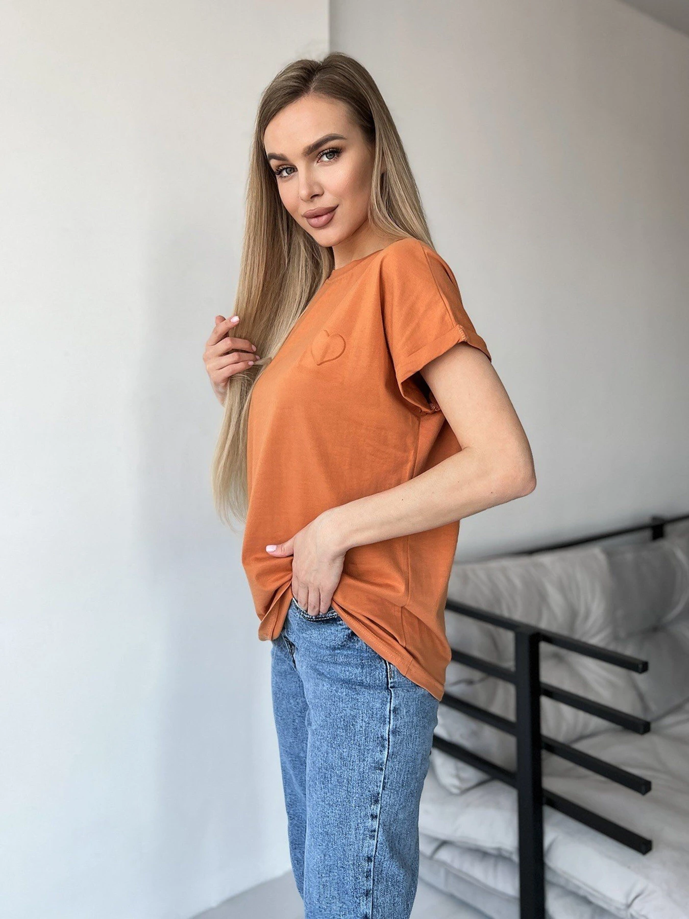 Футболки и поло ISSA Plus модель WN20-457_terracotta Фото