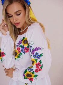 Вышиванки ISSA Plus модель WN20-305_белый Фото