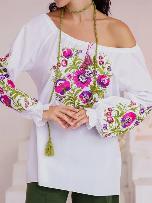 Вишиванки ISSA Plus модель WN20-306_white Фото