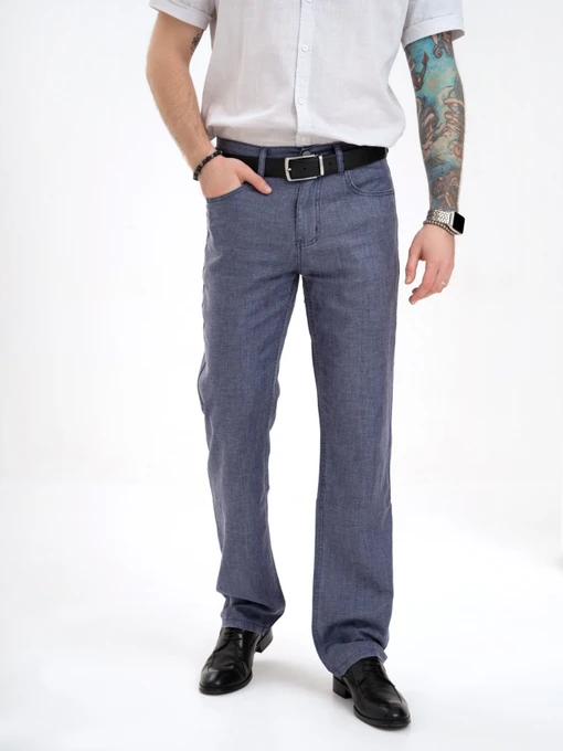 Брюки ISSA Plus модель GN4-137_blue Фото