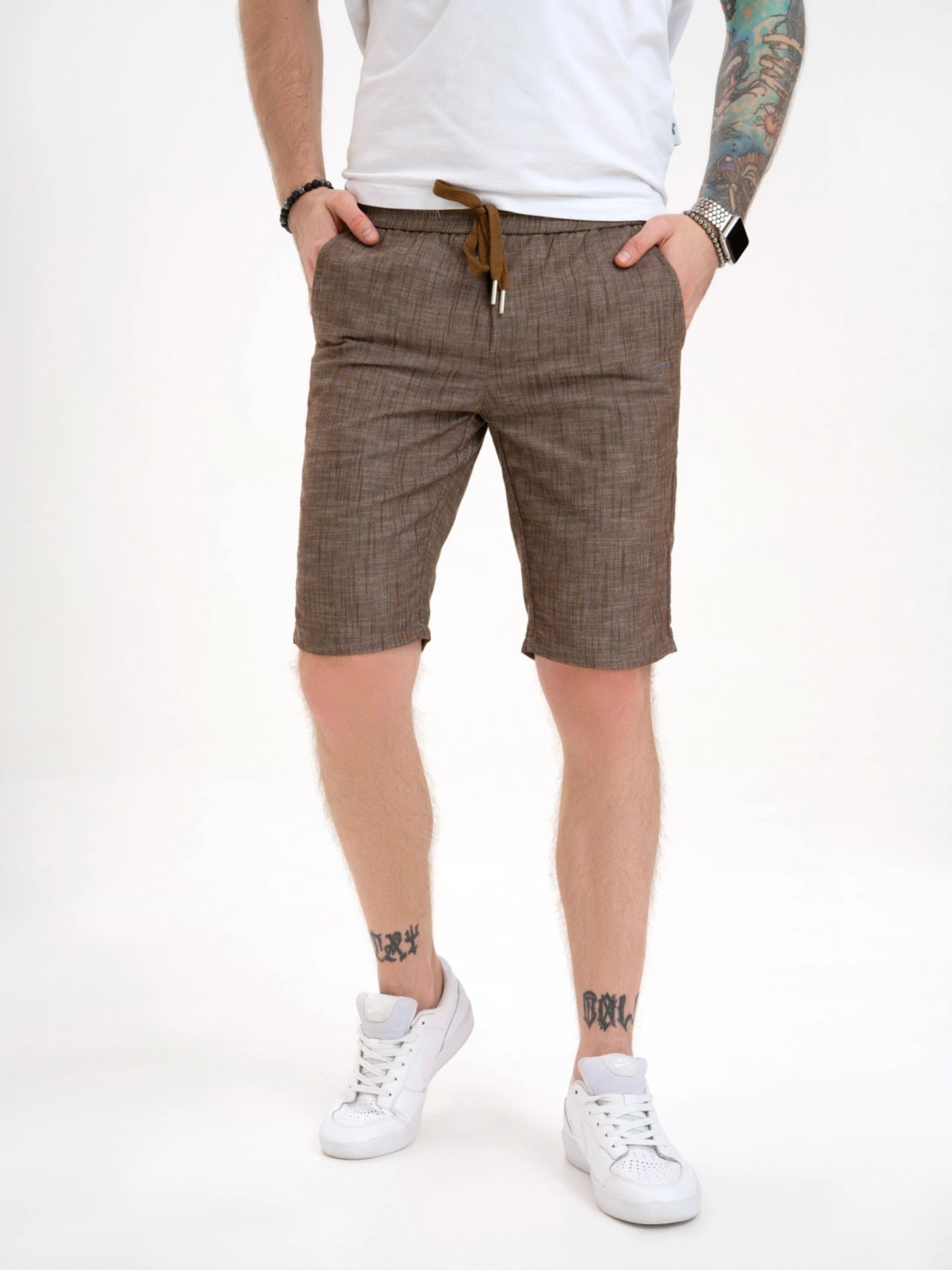 Шорти ISSA Plus модель GN4-142_brown Фото