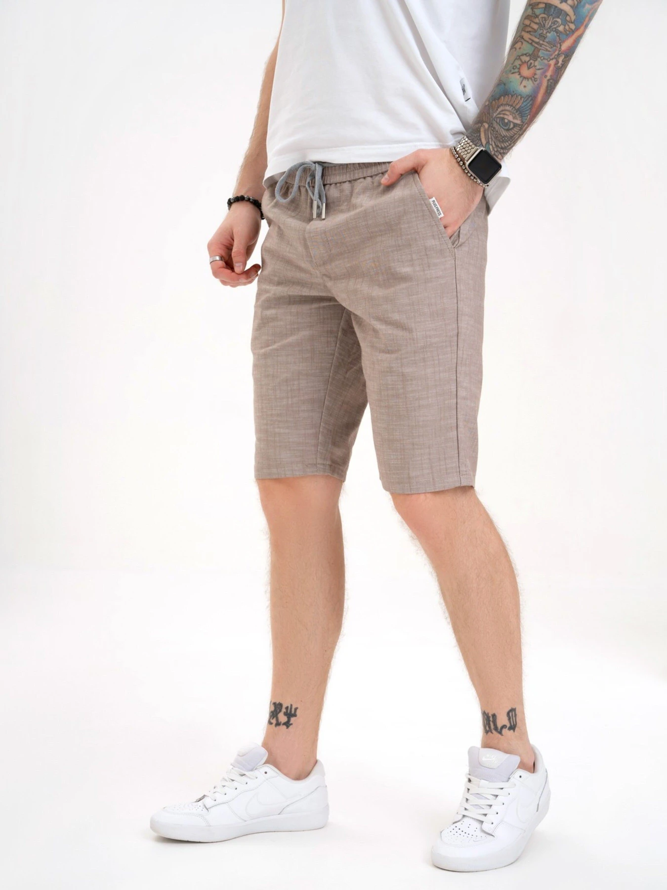 Шорти ISSA Plus модель GN4-145_darkbeige Фото