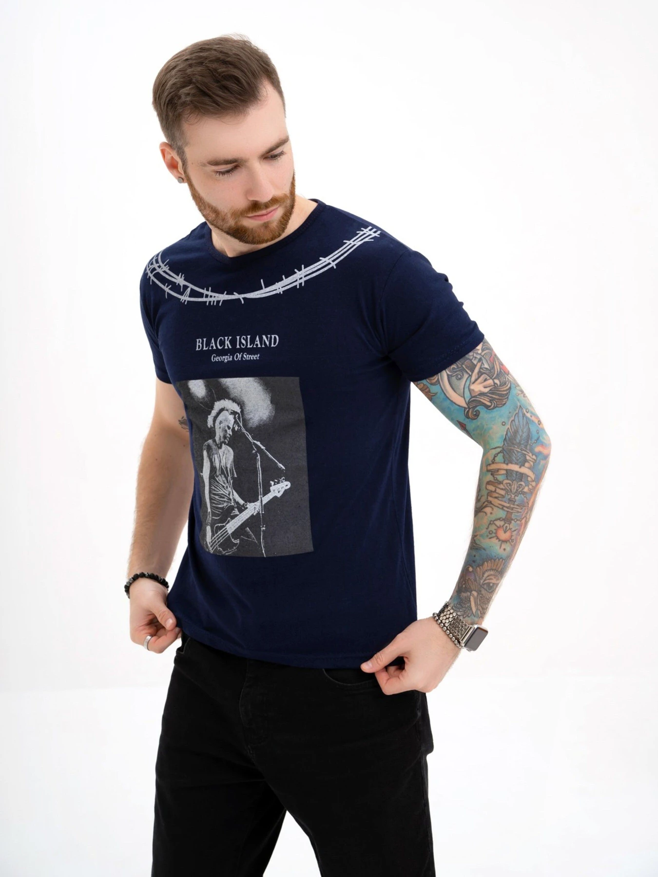 Футболки и поло ISSA Plus модель GN4-116_darkblue Фото