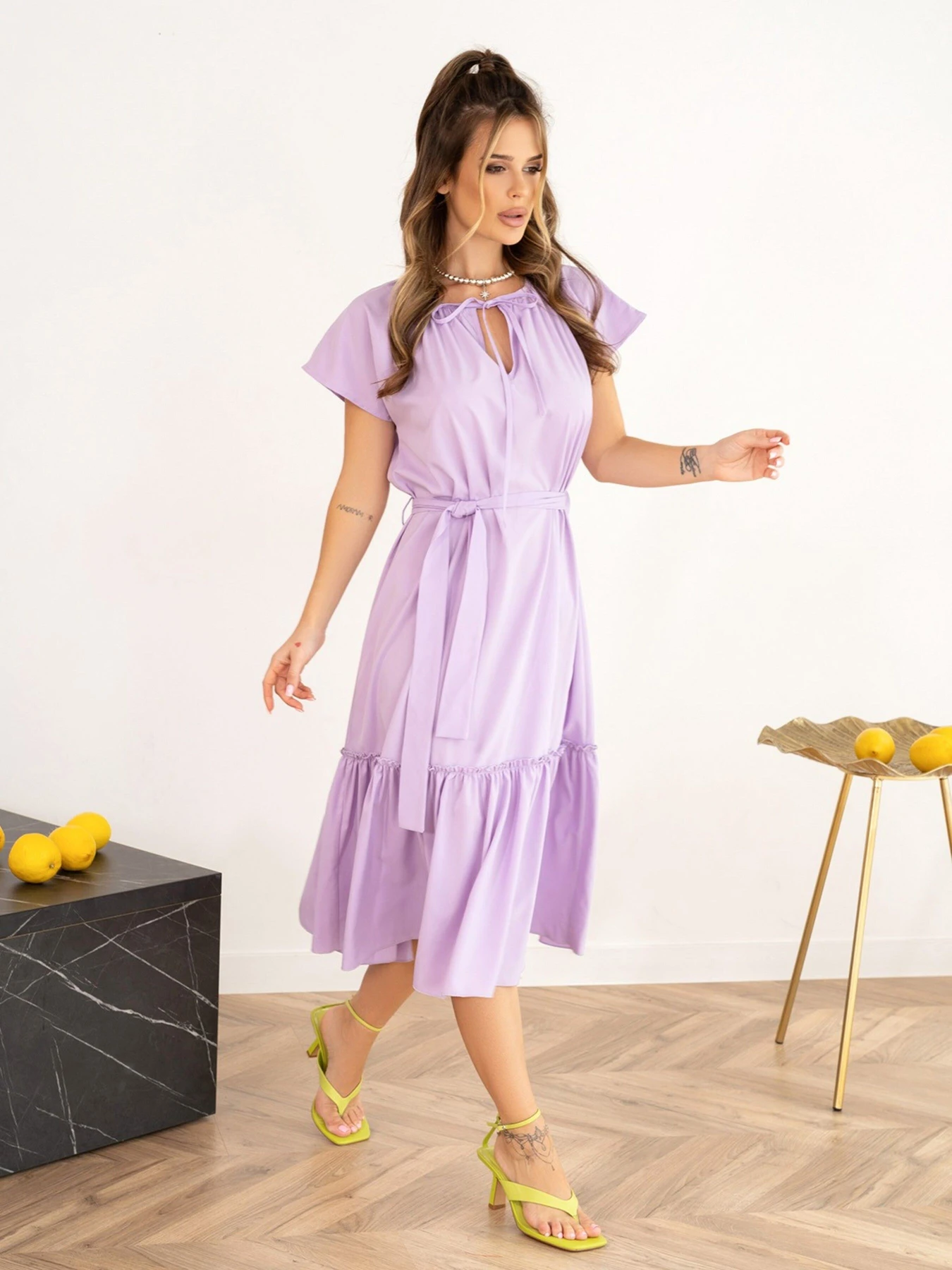 Сукні ISSA Plus модель 13955_lilac Фото