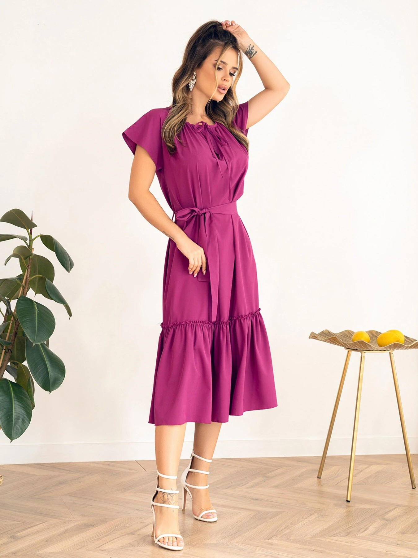 Сукні ISSA Plus модель 13955_purple Фото