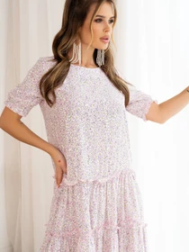Сукні ISSA Plus модель 13964_pink Фото