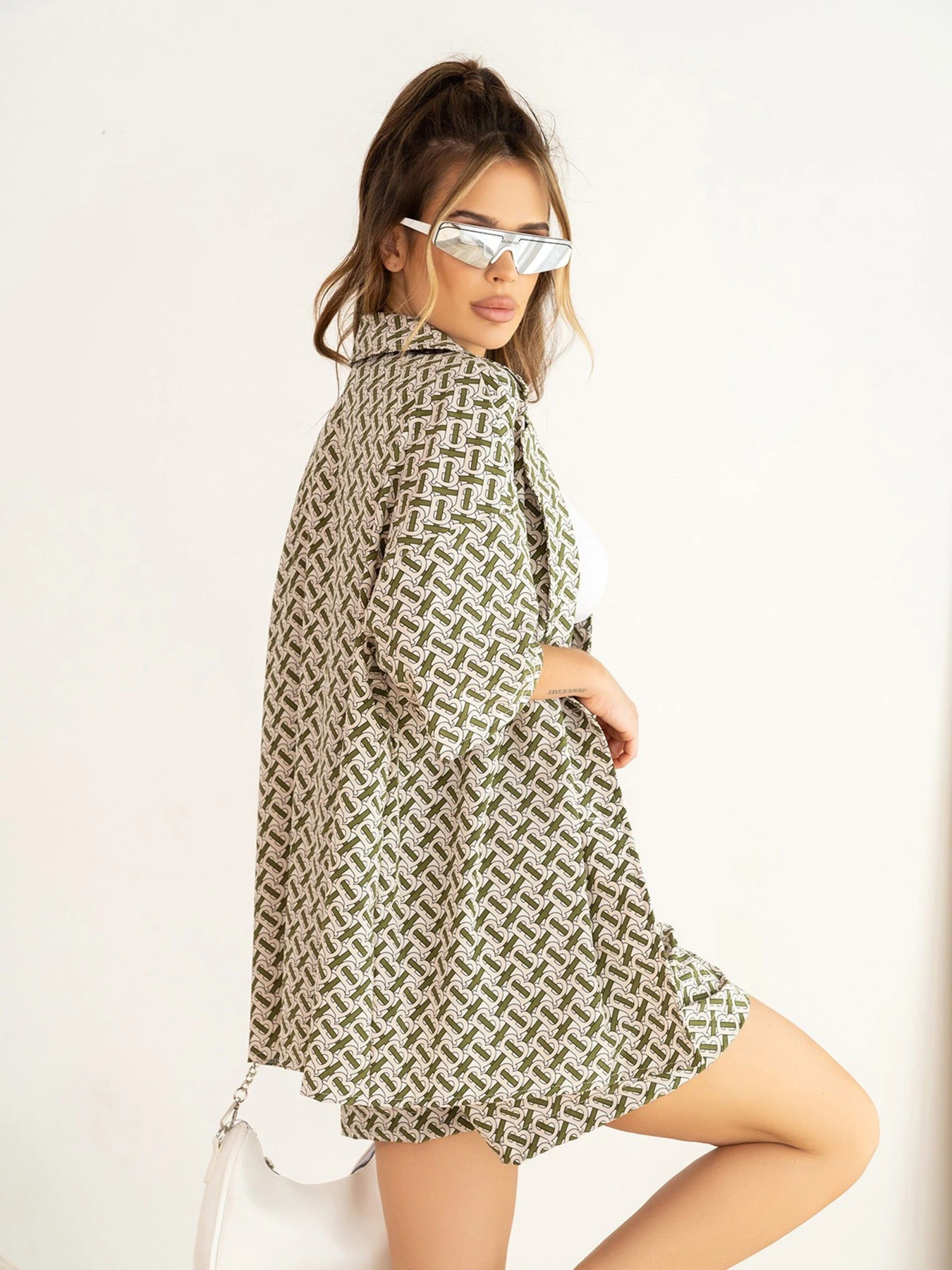 Костюмы ISSA Plus модель 13980_khaki Фото