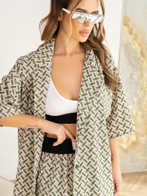 Костюмы ISSA Plus модель 13980_khaki Фото