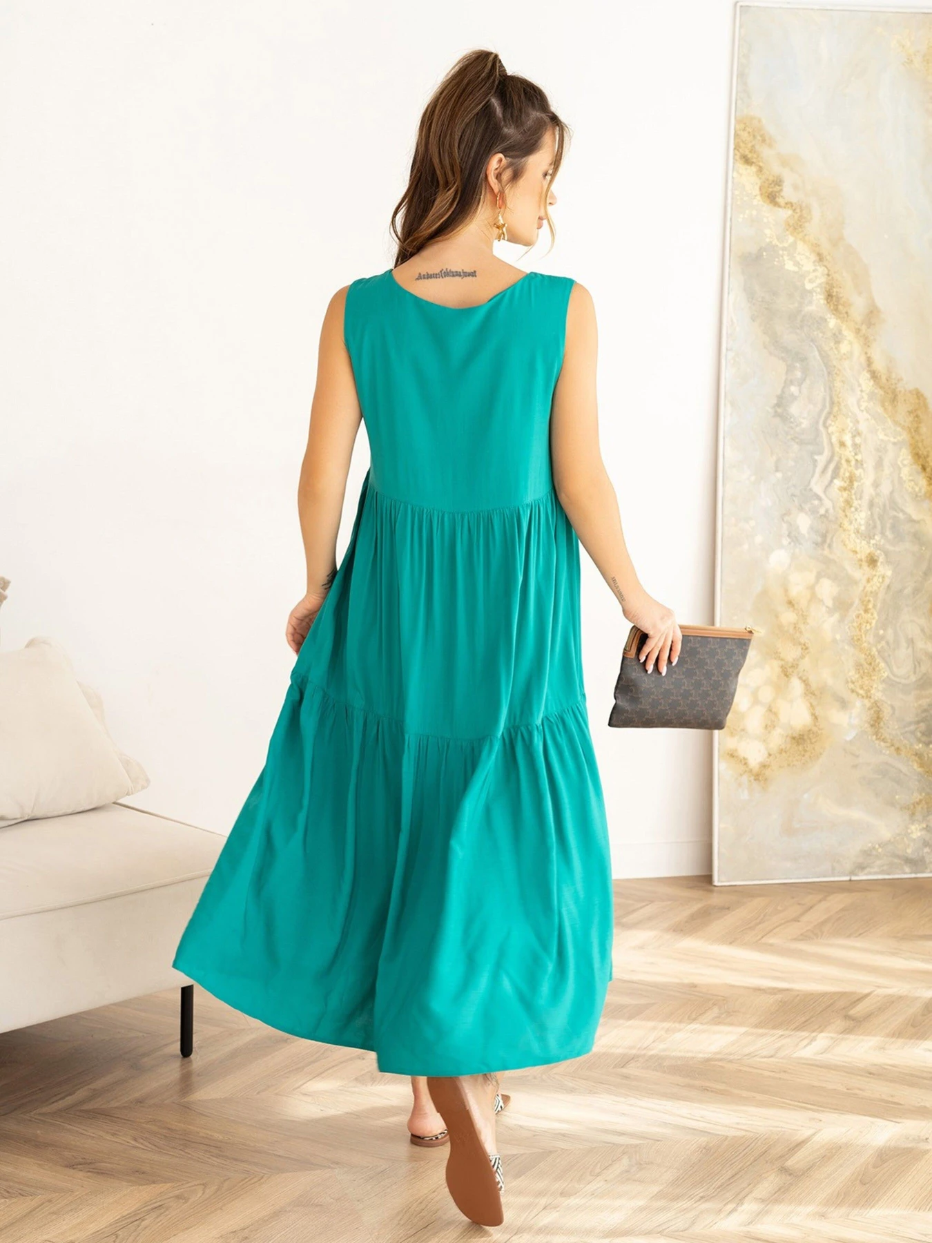 Платья ISSA Plus модель SA-466_green Платья ISSA Plus модель SA-466_green Фото