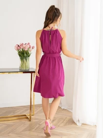 Платья ISSA Plus модель SA-468_lilac Фото