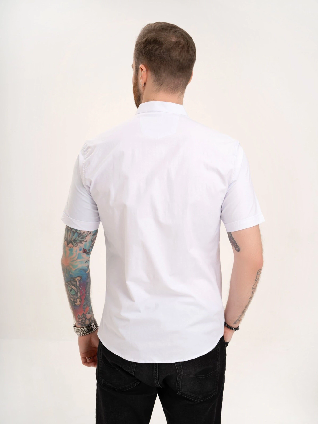 Сорочки ISSA Plus модель GN4-128_white Фото