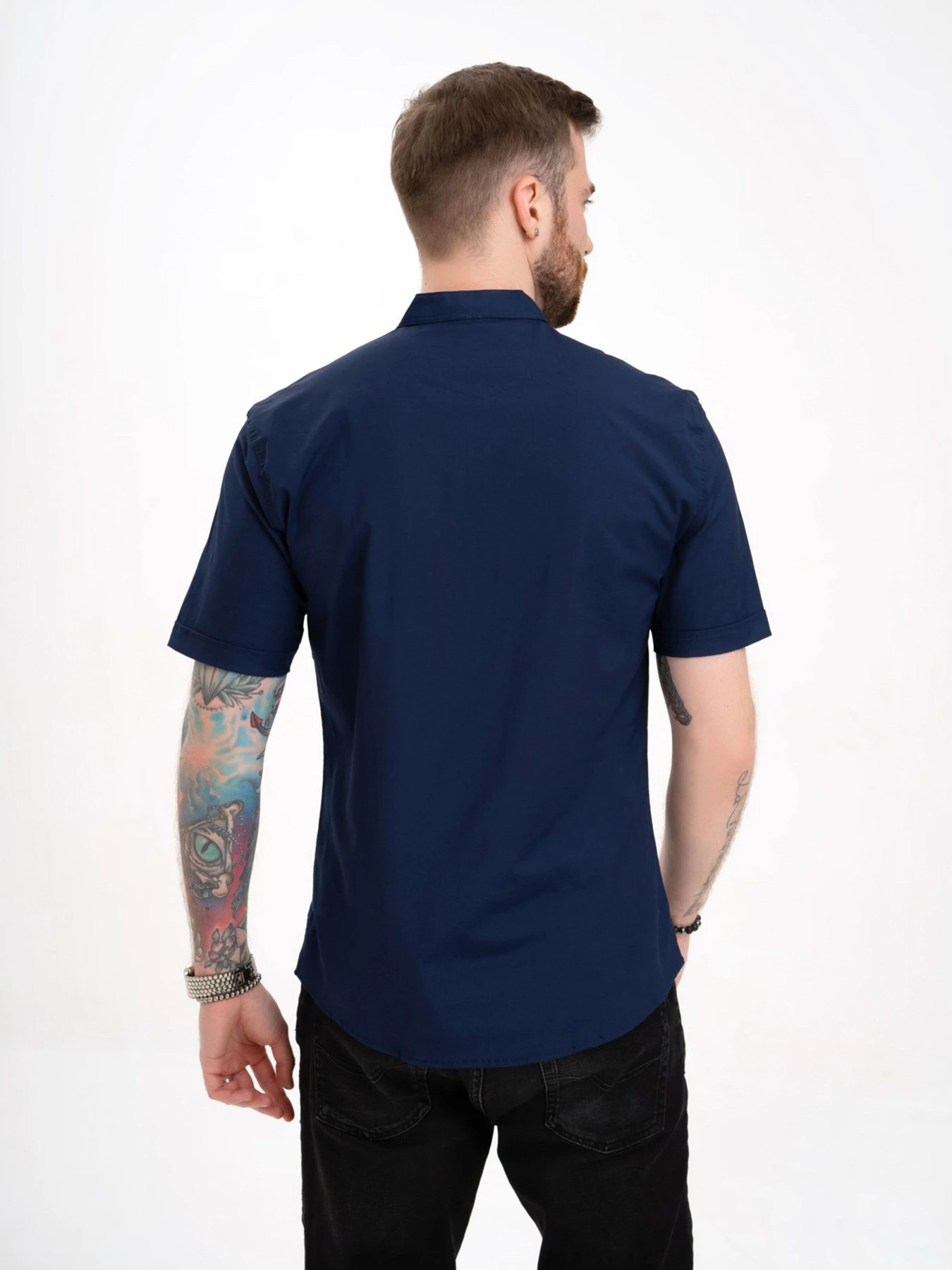 Рубашки ISSA Plus модель GN4-128_darkblue Рубашки ISSA Plus модель GN4-128_darkblue Фото