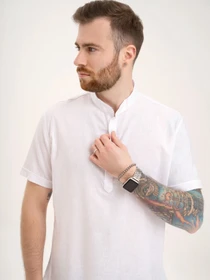 Рубашки ISSA Plus модель GN4-130_white Фото