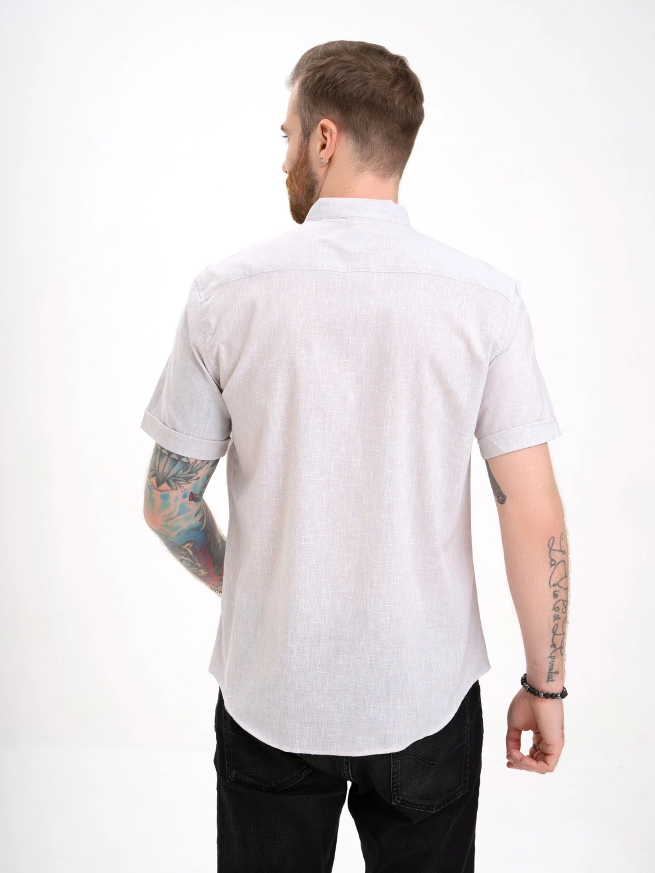 Рубашки ISSA Plus модель GN4-130_grey Рубашки ISSA Plus модель GN4-130_grey Фото