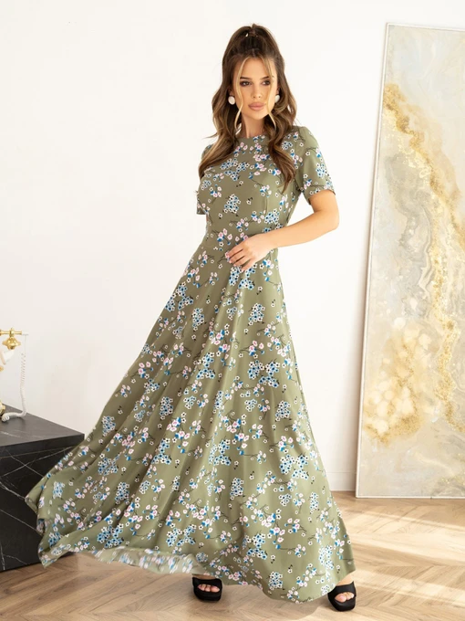 Сукні ISSA Plus модель 13994_khaki Фото
