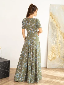 Сукні ISSA Plus модель 13994_khaki Фото