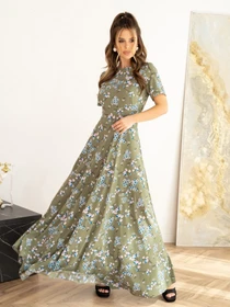 Сукні ISSA Plus модель 13994_khaki Фото