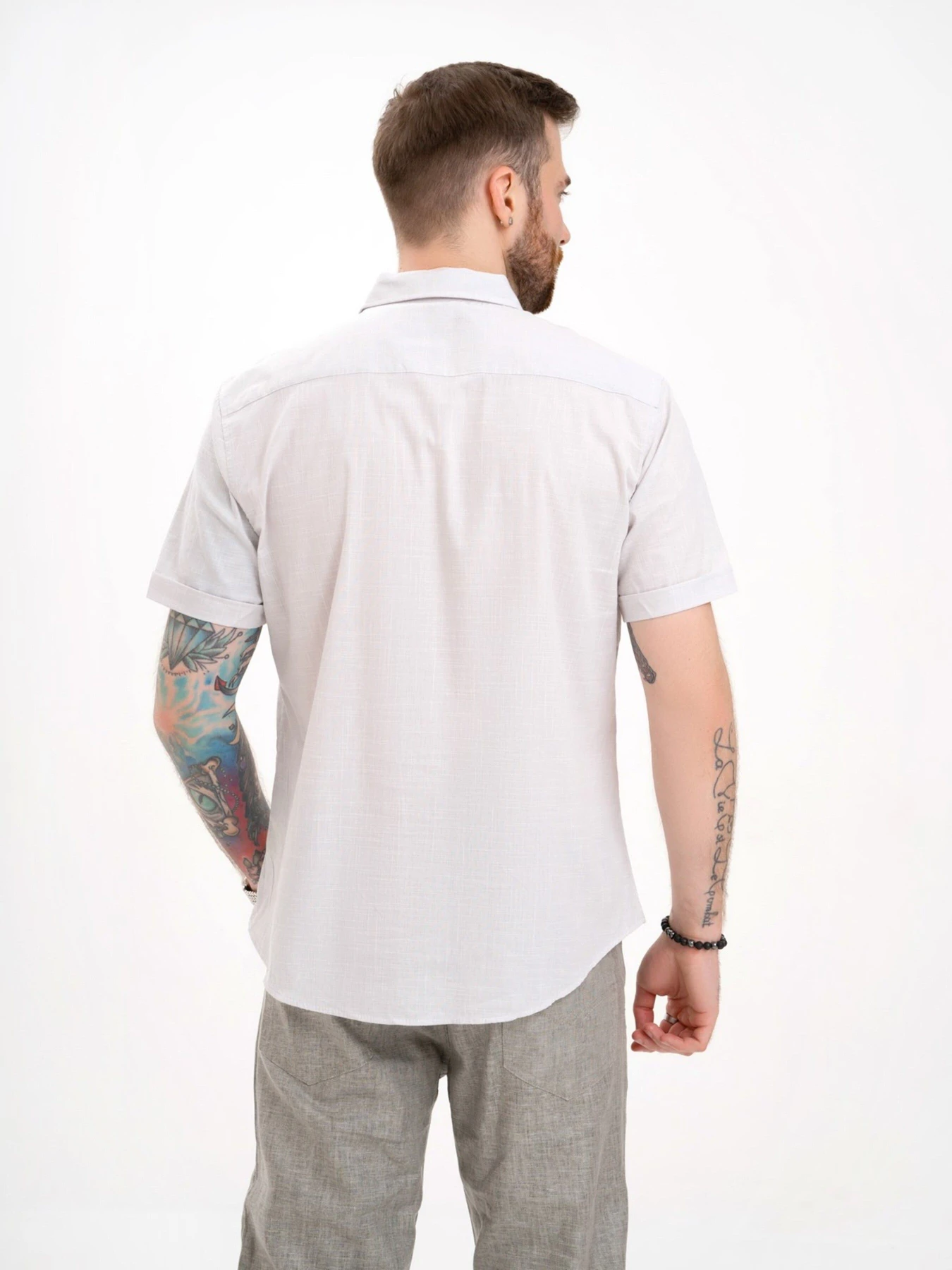 Сорочки ISSA Plus модель GN4-131_grey Сорочки ISSA Plus модель GN4-131_grey Фото