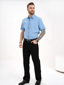 Сорочки ISSA Plus модель GN4-133_lightblue Фото