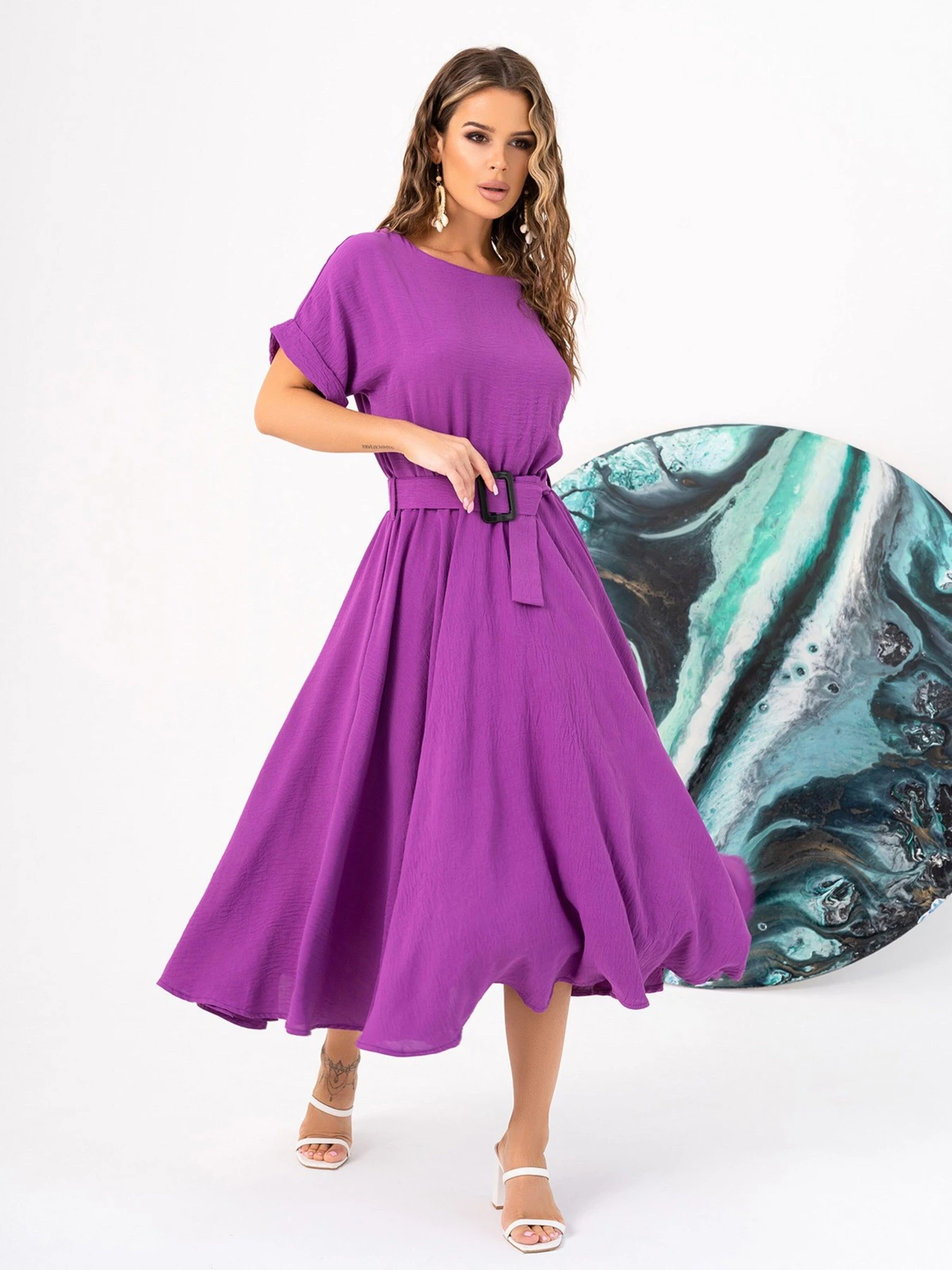 Сукні ISSA Plus модель 13998_purple Фото