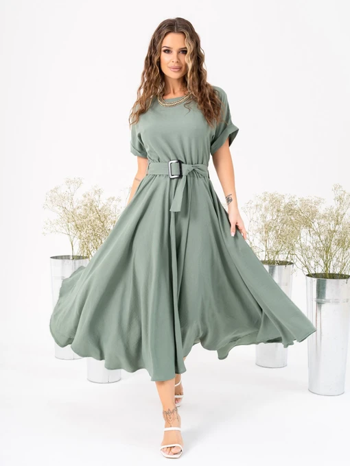 Сукні ISSA Plus модель 13998_khaki Фото