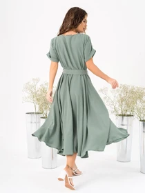 Сукні ISSA Plus модель 13998_khaki Фото