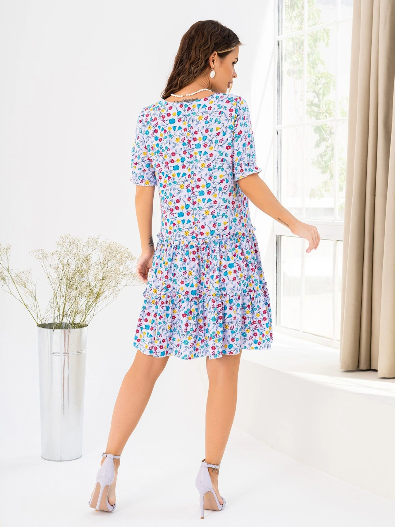 Сукні ISSA Plus модель 14007_multicolor Фото