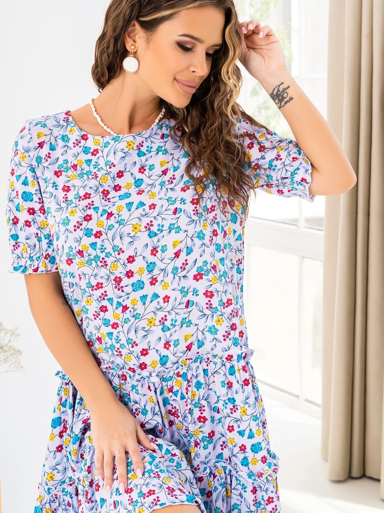 Сукні ISSA Plus модель 14007_multicolor Фото