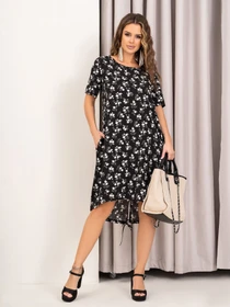 Платья ISSA Plus модель 14018_black Фото