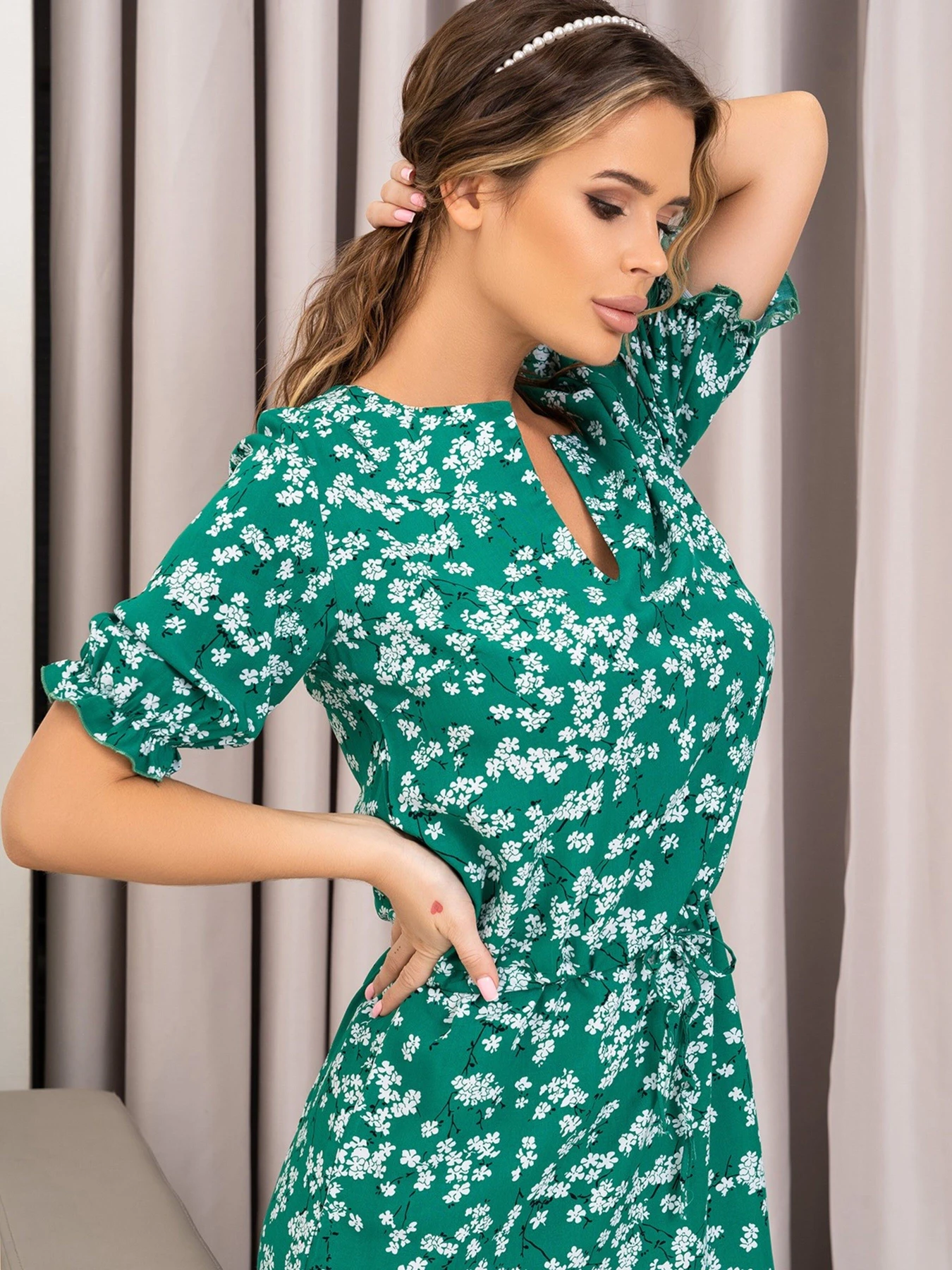 Сукні ISSA Plus модель 14023_green Сукні ISSA Plus модель 14023_green Фото
