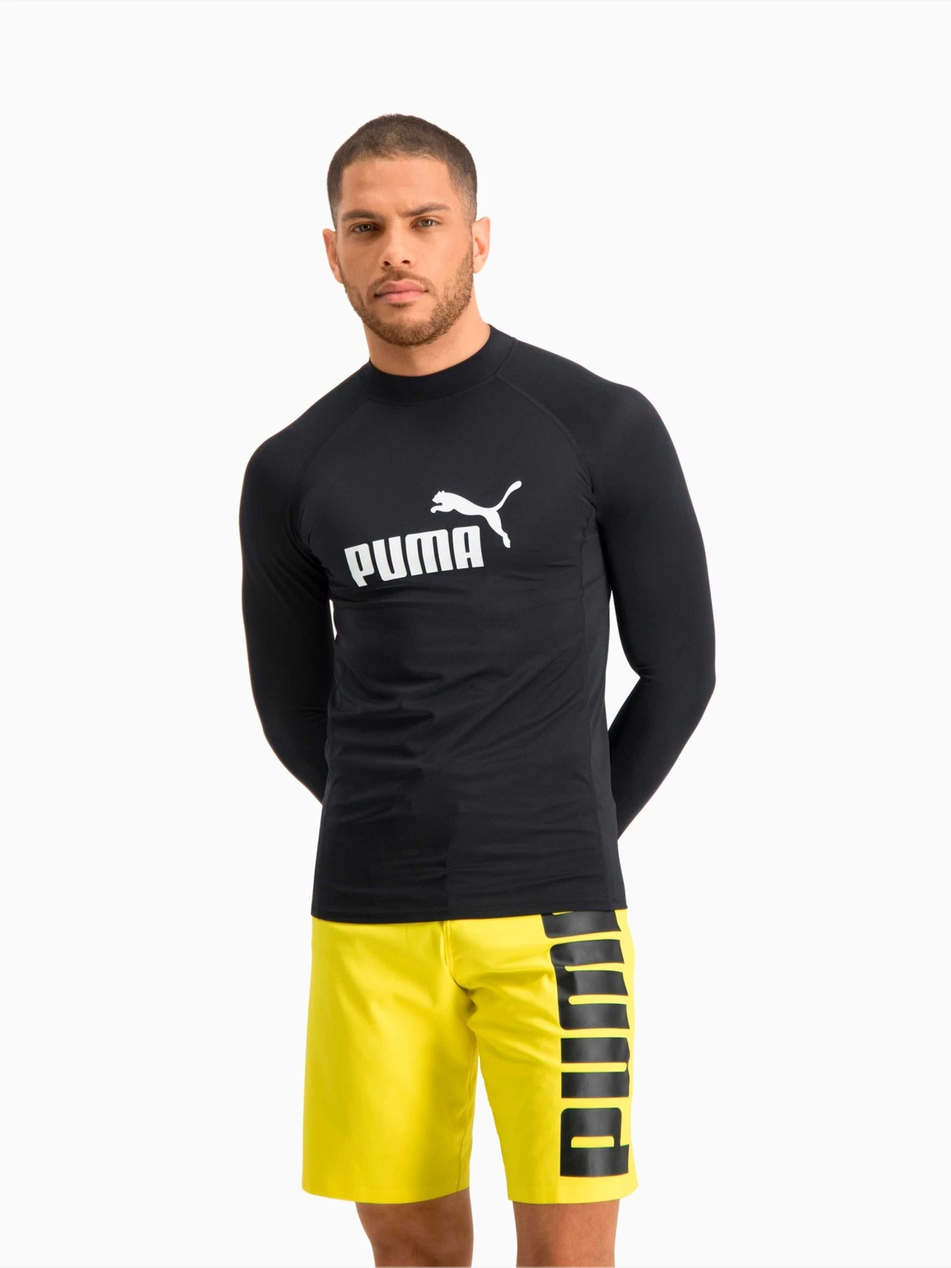 Одяг для пляжу PUMA Лонгслів для плавання Swim Men Long Sleeve Ra модель 907664 Одяг для пляжу PUMA Лонгслів для плавання Swim Men Long Sleeve Ra модель 907664 Фото