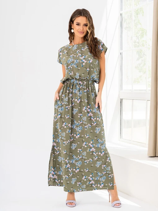 Сукні ISSA Plus модель 14028_khaki Фото