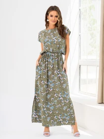 Сукні ISSA Plus модель 14028_khaki Фото