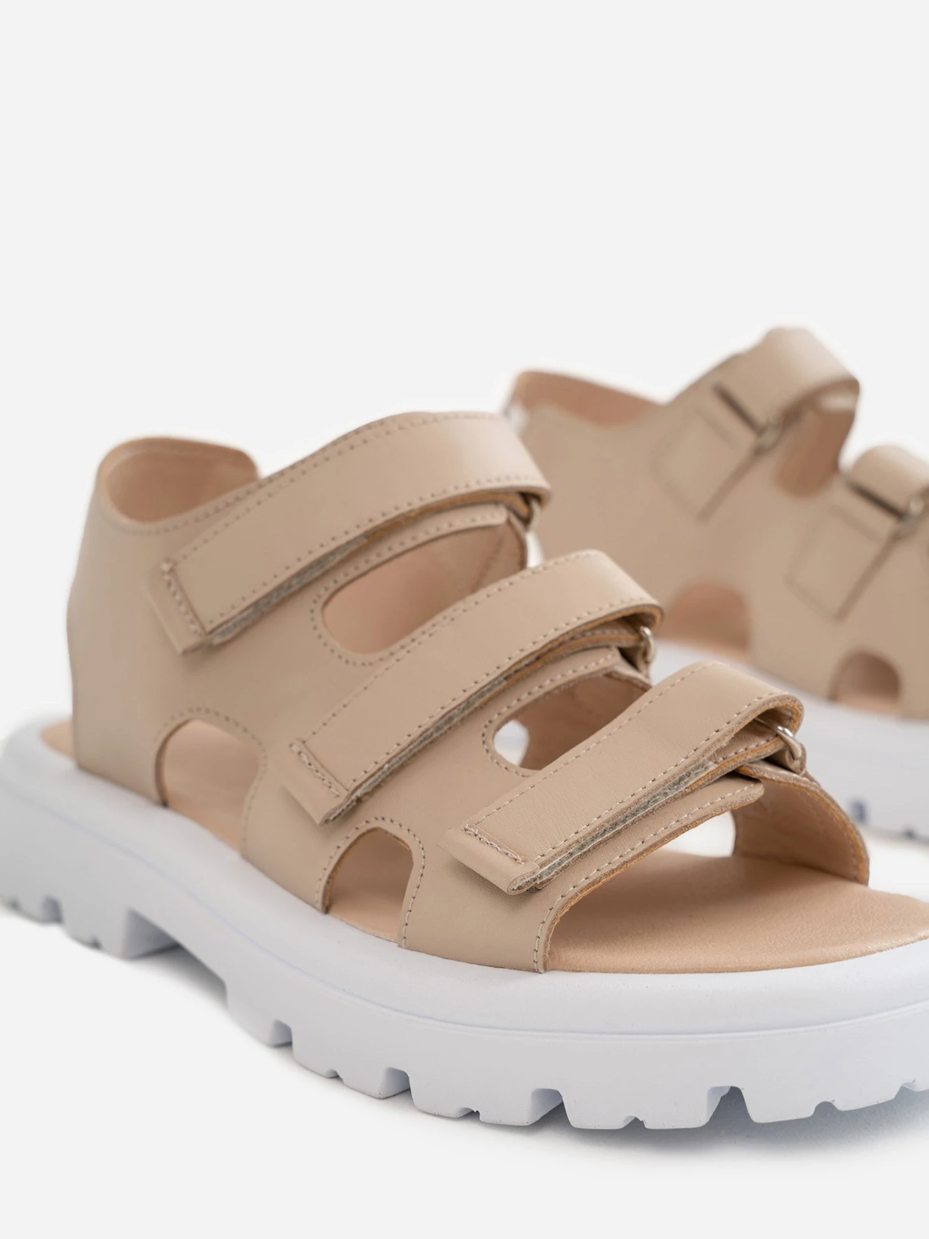 Сандалии ISSA Plus модель OB2-263_beige Сандалии ISSA Plus модель OB2-263_beige Фото