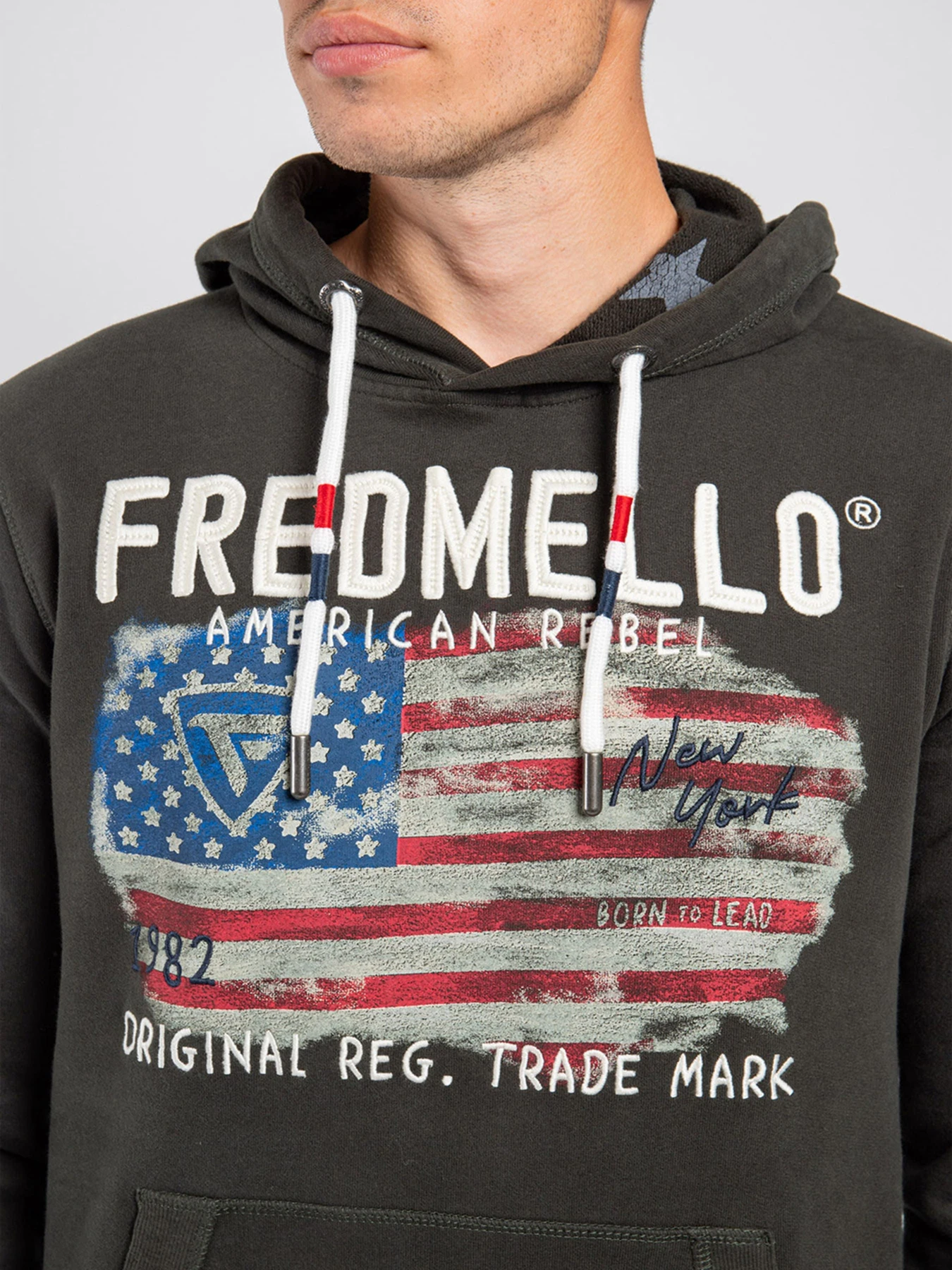 Худи и свитшоты Fred Mello модель FM22W16FC_FOREST Фото