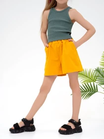 Шорты ISSA Plus модель CD1-39_mustard Фото
