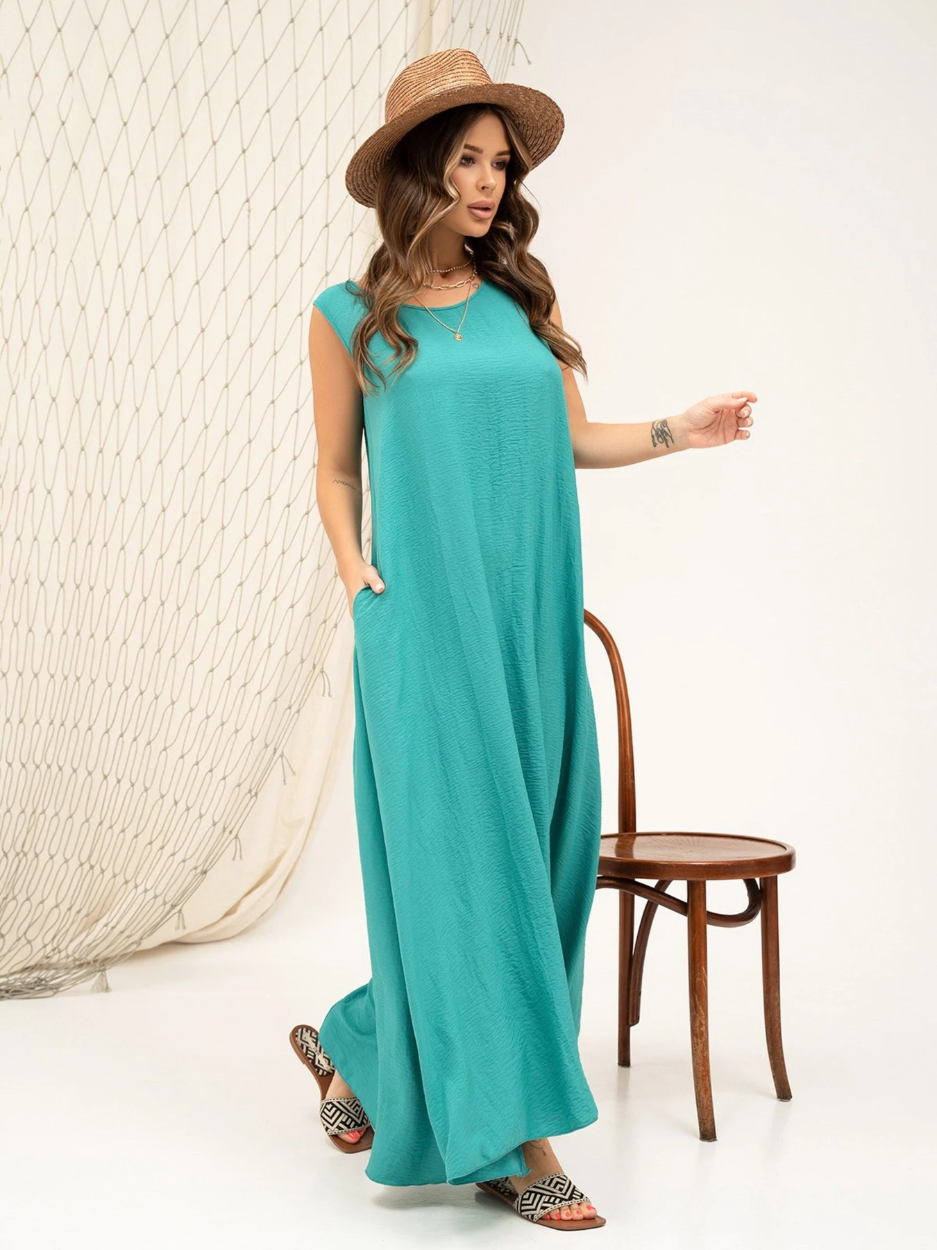 Сукні ISSA Plus модель 13868_turquoise Сукні ISSA Plus модель 13868_turquoise Фото