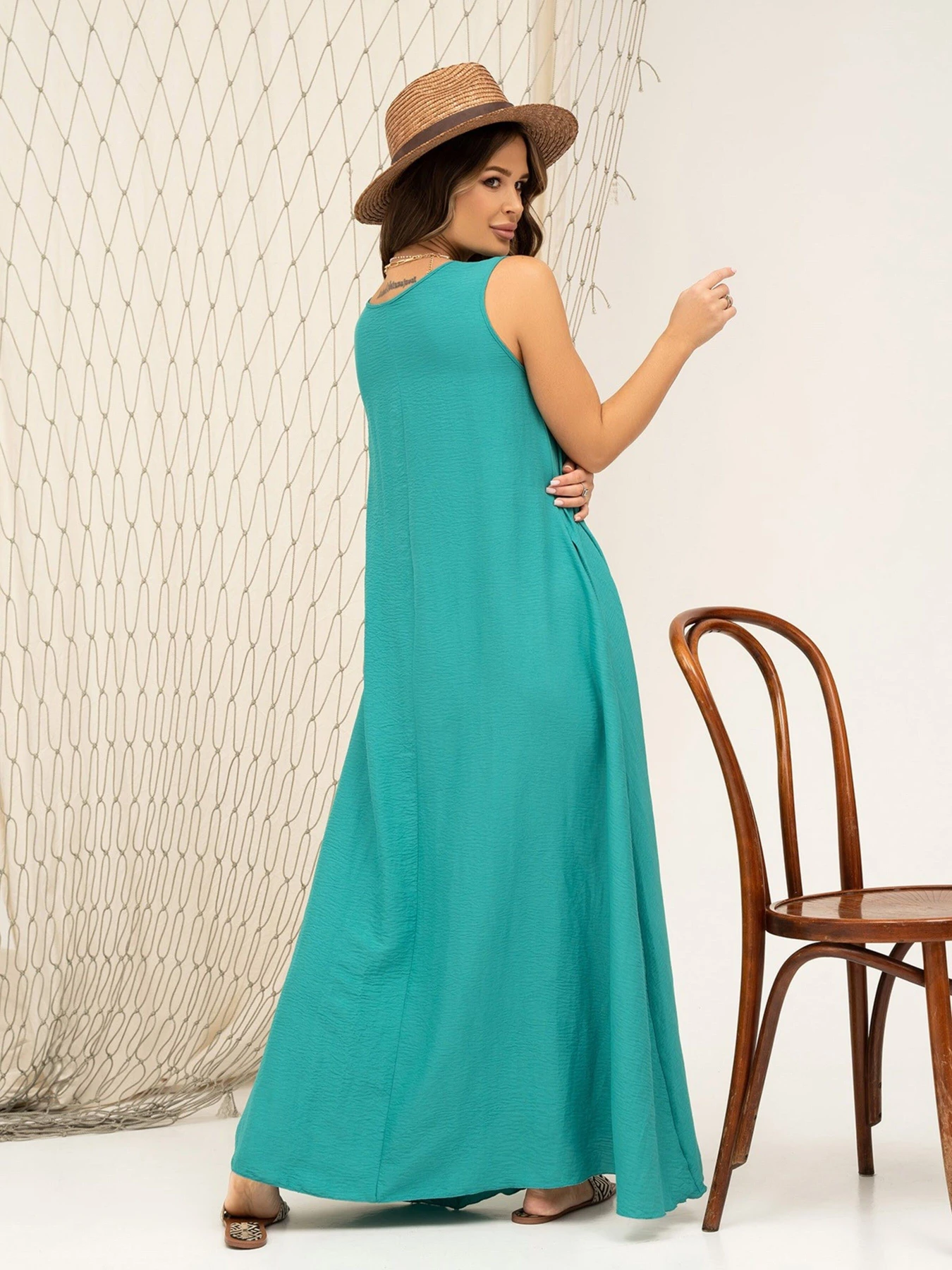 Сукні ISSA Plus модель 13868_turquoise Сукні ISSA Plus модель 13868_turquoise Фото