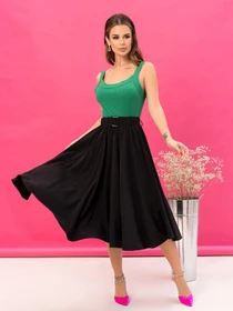 Юбки ISSA Plus модель 13216_black Фото