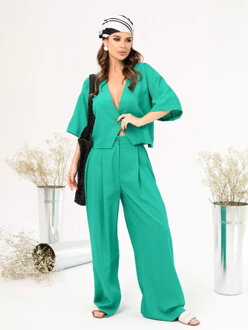 Костюми ISSA Plus модель 14047_green Фото