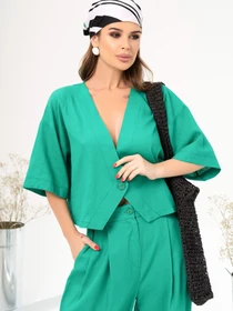 Костюми ISSA Plus модель 14047_green Фото