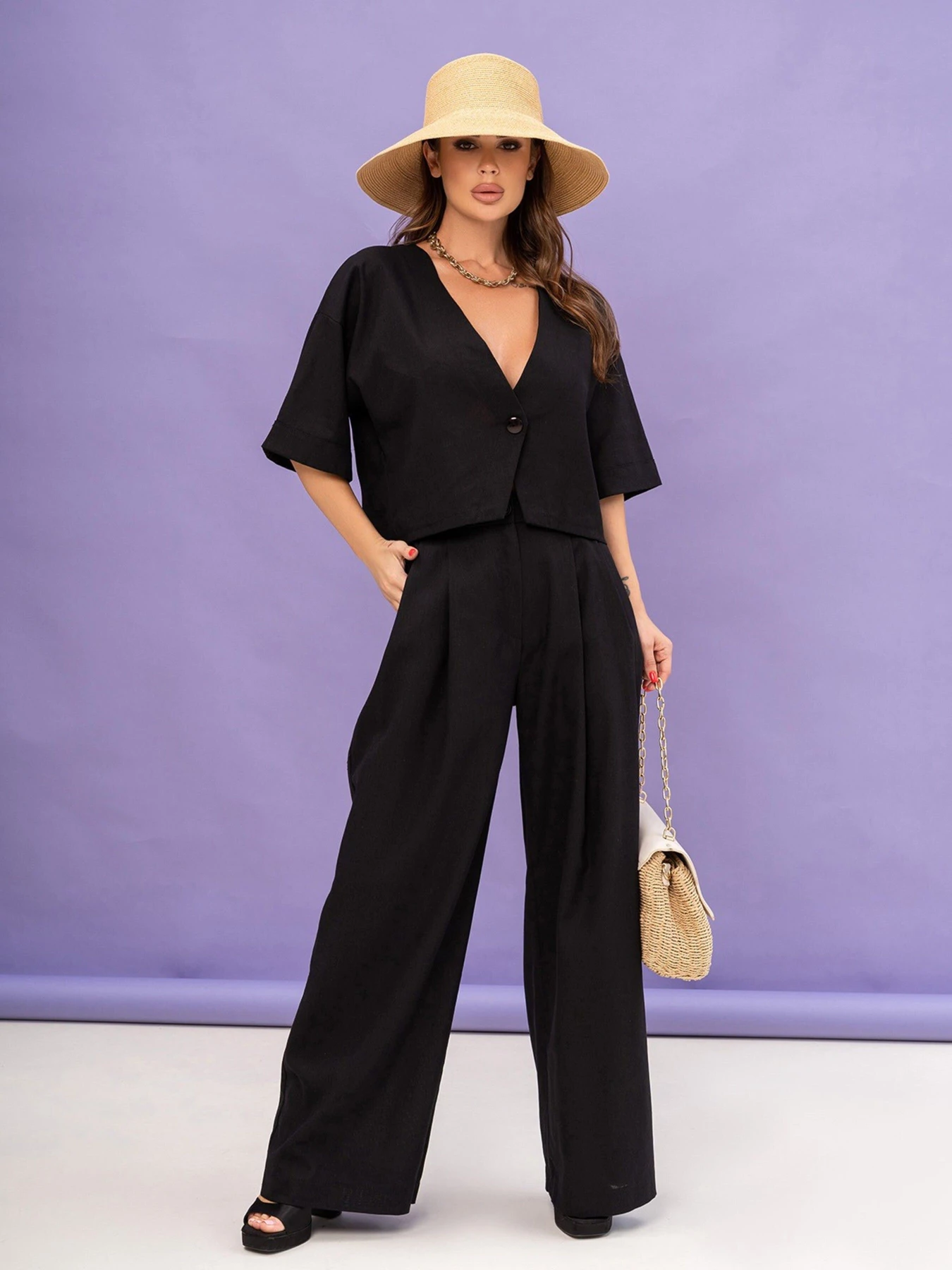 Костюми ISSA Plus модель 14047_black Костюми ISSA Plus модель 14047_black Фото