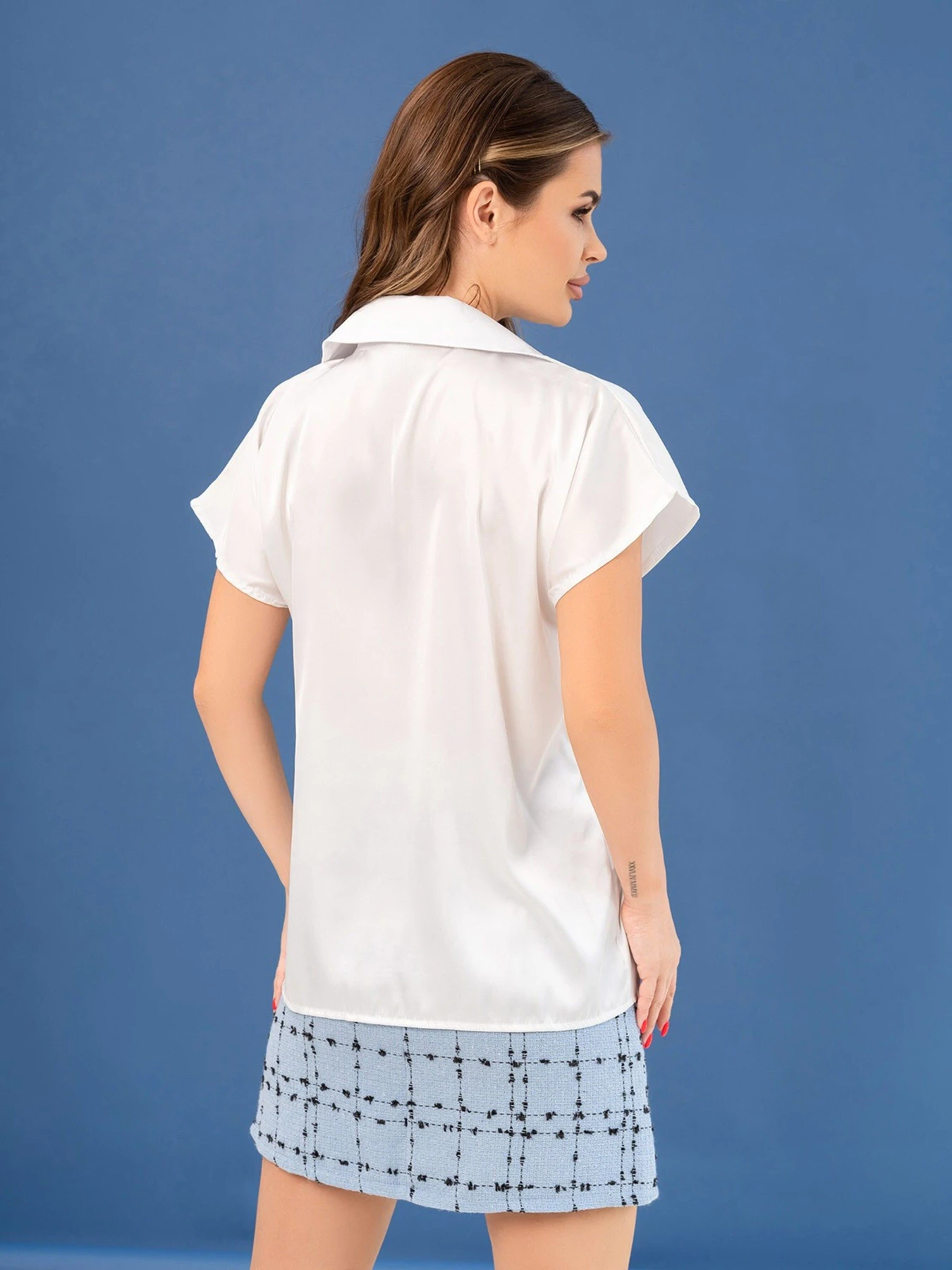Сорочки ISSA Plus модель 14066_white Сорочки ISSA Plus модель 14066_white Фото