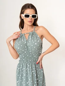 Сукні ISSA Plus модель 14068_olive Фото