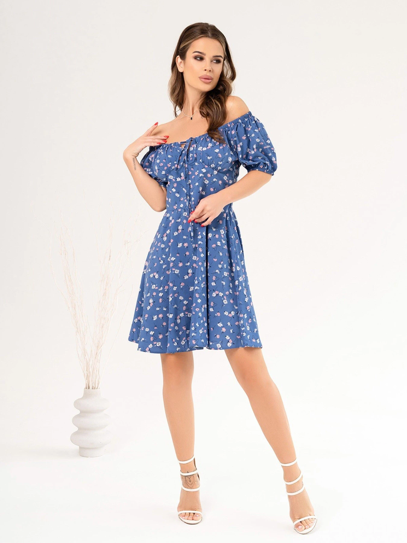 Сукні ISSA Plus модель SA-474_blue Сукні ISSA Plus модель SA-474_blue Фото